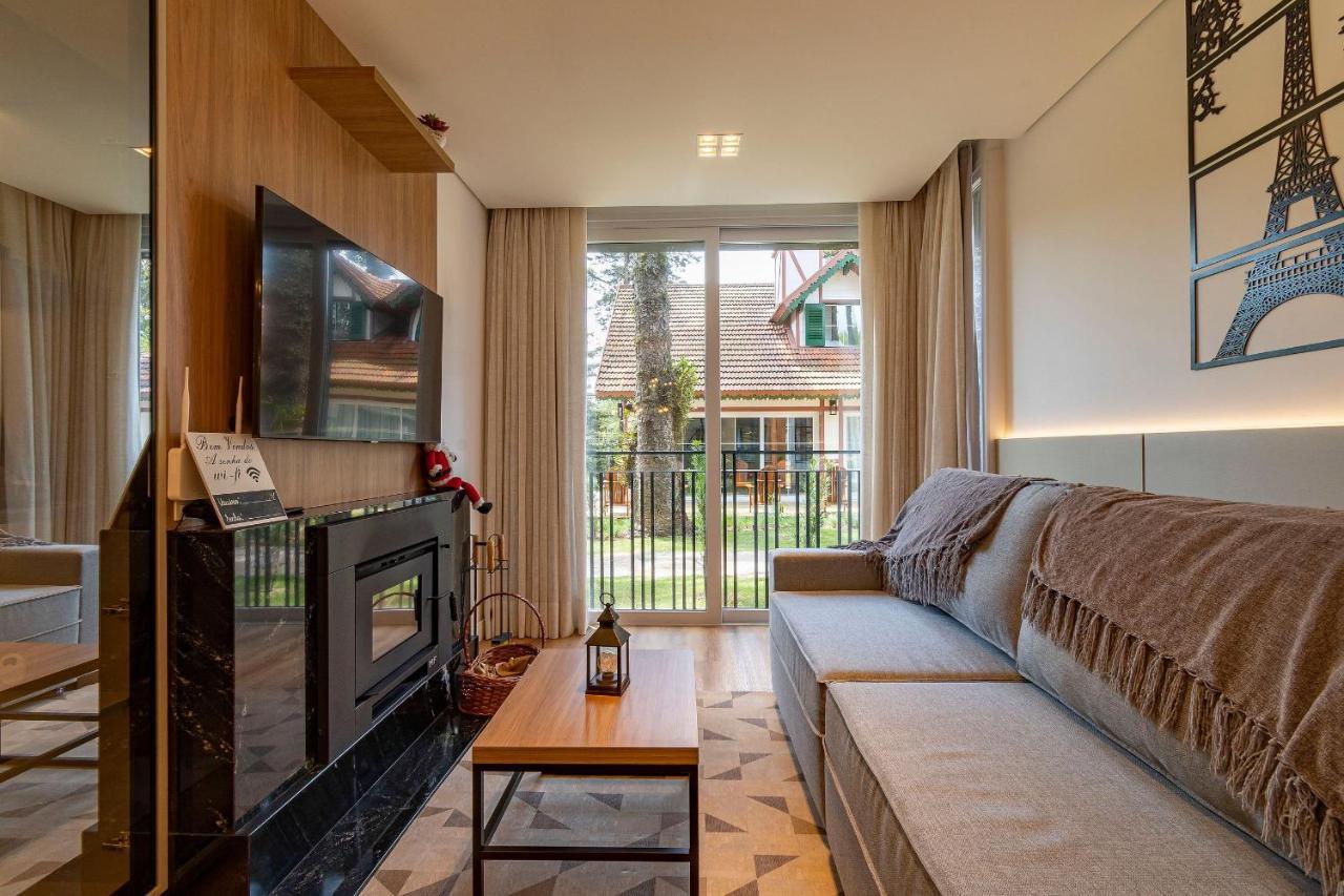 Rosa Edificio Bav Apartment Gramado Exterior photo