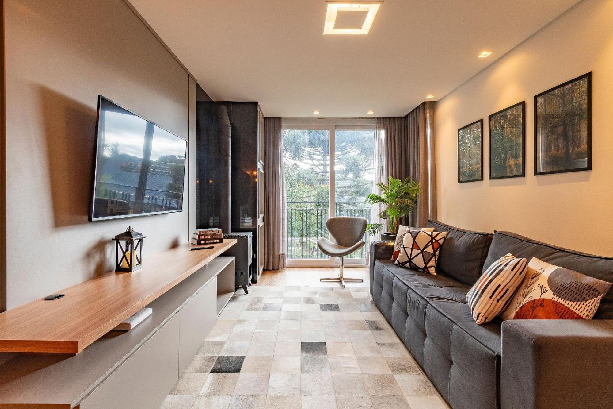 Rosa Edificio Bav Apartment Gramado Exterior photo